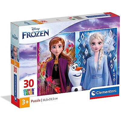 Clementoni 20251 Supercolor Frozen 2 Puzzle 30 pièces à partir de 3 ans, puzzle coloré pour enfants avec luminosité et intensité de couleur particulières, jeu d'adresse pour enfants Clementoni 20251 Supercolor Frozen 2 Puzzle 30 pièces à partir de 3 ans, puzzle coloré pour enfants avec luminosité et intensité de couleur particulières, jeu d'adresse pour enfants