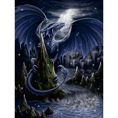 Ravensburger puzzel 12000731 de blauwe zwarte draak puzzel met 1500 stukjes voor volwassenen en kinderen vanaf 14 jaar, fantastische puzzel Ravensburger puzzel 12000731 de blauwe zwarte draak puzzel met 1500 stukjes voor volwassenen en kinderen vanaf 14 jaar, fantastische puzzel