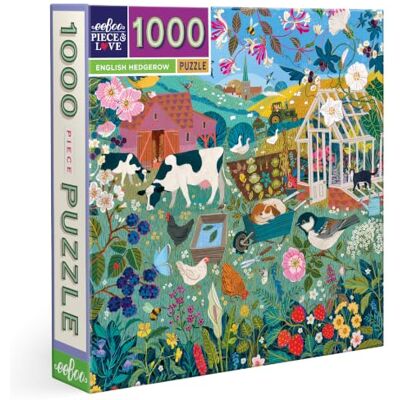 eeBoo 1000 stukjes – het Engelse houtwerk gerecycled karton hoogwaardige puzzel voor volwassenen PZTEHG, groen, bruin, rood eeBoo 1000 stukjes – het Engelse houtwerk gerecycled karton hoogwaardige puzzel voor volwassenen PZTEHG, groen, bruin, rood