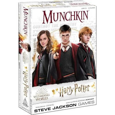 USAopoly MUNCHKIN Deluxe Harry Potter gezelschapsspel, officieel gelicentieerd Harry Potter-cadeau, Collectible Steve Jackson's Munchkin Game USAopoly MUNCHKIN Deluxe Harry Potter gezelschapsspel, officieel gelicentieerd Harry Potter-cadeau, Collectible Steve Jackson's Munchkin Game