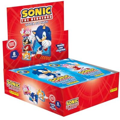 Panini Sonic The Hedgehog Classic Trading Cards Doos met 18 hoesjes, 005010BOX18F Panini Sonic The Hedgehog Classic Trading Cards Doos met 18 hoesjes, 005010BOX18F