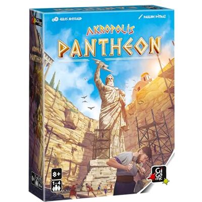 Gigamic Akropolis: Pantheon – Meeslepende strategische en coöperatieve uitbreiding voor ambitieuze bouwers Van 1 tot 4 spelers Vanaf 8 jaar Franse versie Gigamic Akropolis: Pantheon – Meeslepende strategische en coöperatieve uitbreiding voor ambitieuze bouwers Van 1 tot 4 spelers Vanaf 8 jaar Franse versie