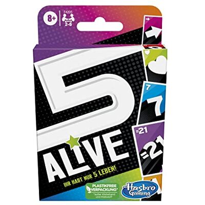 Hasbro Alive kaartspel, kinderspel, grappig familiespel vanaf 8 jaar, kaartspel voor 2 tot 6 spelers, multicolour, één maat Hasbro Alive kaartspel, kinderspel, grappig familiespel vanaf 8 jaar, kaartspel voor 2 tot 6 spelers, multicolour, één maat