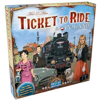 Days of Wonder Asmodee Train to Train Polen Kaartuitbreiding Familiespel Bordspel 2-4 spelers vanaf 8 jaar + 30-60 minuten Duits Meertalig Days of Wonder Asmodee Train to Train Polen Kaartuitbreiding Familiespel Bordspel 2-4 spelers vanaf 8 jaar + 30-60 minuten Duits Meertalig