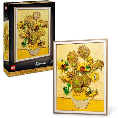 Lego Art Vincent van Gogh Zonnebloemen 3D muurschildering met beweegbare bloemblaadjes bouwset volwassenen decoratie voor thuis of op kantoor cadeau-idee voor vrouwen of mannen kunstliefhebber 31215 Lego Art Vincent van Gogh Zonnebloemen 3D muurschildering met beweegbare bloemblaadjes bouwset volwassenen decoratie voor thuis of op kantoor cadeau-idee voor vrouwen of mannen kunstliefhebber 31215