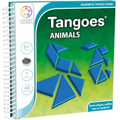 SmartGames Tangoes Animals Tangram puzzel 6 jaar + denkspel magnetisch reisspel educatief spel voor kinderen cognitieve ontwikkeling progressieve uitdagingen dierenpuzzel SmartGames Tangoes Animals Tangram puzzel 6 jaar + denkspel magnetisch reisspel educatief spel voor kinderen cognitieve ontwikkeling progressieve uitdagingen dierenpuzzel