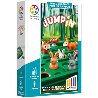SmartGames Jump In gezelschapsspellen voor kinderen van 7 jaar educatieve spelletjes puzzels voor kinderen 60 uitdagingen SmartGames Jump In gezelschapsspellen voor kinderen van 7 jaar educatieve spelletjes puzzels voor kinderen 60 uitdagingen
