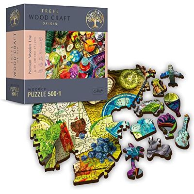 Trefl Houten puzzel, kleurrijke cocktails, 500 + 1 stuk, houthandwerk, onregelmatige vormen, 50 reisfiguren, moderne premium puzzel, doe-het-zelf, voor volwassenen en kinderen Trefl Houten puzzel, kleurrijke cocktails, 500 + 1 stuk, houthandwerk, onregelmatige vormen, 50 reisfiguren, moderne premium puzzel, doe-het-zelf, voor volwassenen en kinderen
