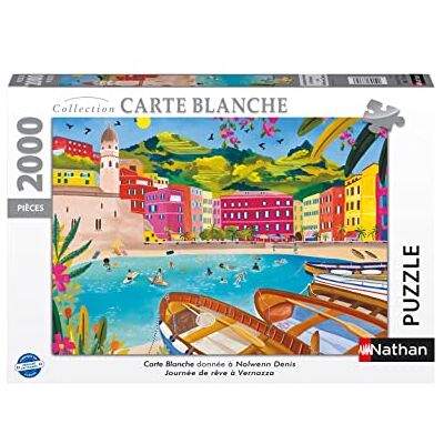 Nathan Puzzel 2000 stukjes Droomdag in Vernazza Nolwenn Denis Volwassenen en kinderen vanaf 14 jaar Hoogwaardige puzzel Collectie Carte Blanche 87362 Nathan Puzzel 2000 stukjes Droomdag in Vernazza Nolwenn Denis Volwassenen en kinderen vanaf 14 jaar Hoogwaardige puzzel Collectie Carte Blanche 87362