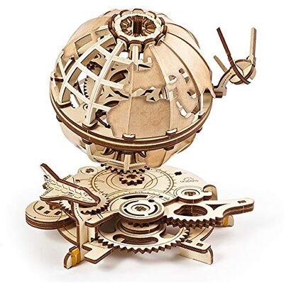 UGEARS 70128 Wereldbol mechanisch model 3D Spinning Globe met shuttle en sputnik modelbouwset van hout modelbouwsets van hout voor volwassenen prachtig cadeau en wooncultuur UGEARS 70128 Wereldbol mechanisch model 3D Spinning Globe met shuttle en sputnik modelbouwset van hout modelbouwsets van hout voor volwassenen prachtig cadeau en wooncultuur