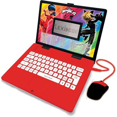 Lexibook , Miraculous Ladybug zwarte kat, educatief en tweetalig, Frans/Engels, 124 activiteiten, rood/zwart, JC598MIi1LXB Lexibook , Miraculous Ladybug zwarte kat, educatief en tweetalig, Frans/Engels, 124 activiteiten, rood/zwart, JC598MIi1LXB