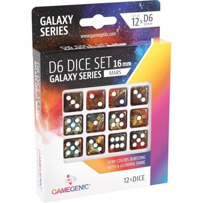 Asmodee Gamegenic Nebula 6-zijdige dobbelstenen set 16 mm (12 stuks) Asmodee Gamegenic Nebula 6-zijdige dobbelstenen set 16 mm (12 stuks)