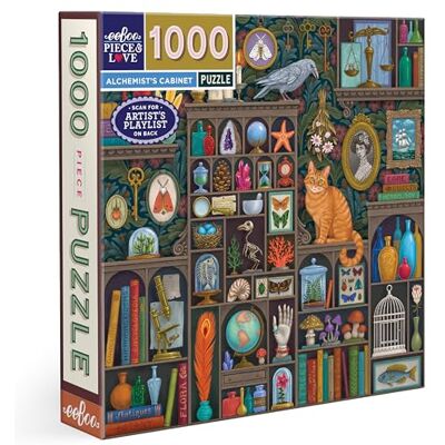 eeBoo Kabinet van de alchemist voor volwassenen met fascinerende details – puzzel 1000 stukjes van gerecycled karton PZTALC, meerkleurig eeBoo Kabinet van de alchemist voor volwassenen met fascinerende details – puzzel 1000 stukjes van gerecycled karton PZTALC, meerkleurig