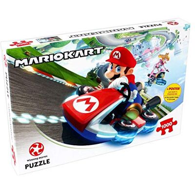 Winning Moves Puzzle Mario Kart Funracer, 1000 stukjes gezelschapsspel Winning Moves Puzzle Mario Kart Funracer, 1000 stukjes gezelschapsspel