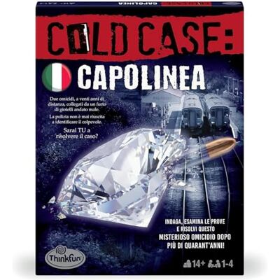 ThinkFun Cold Case 4: terminal, onderzoeksspel voor het hele gezin, 1 tot 4 spelers, cadeau-idee voor volwassenen en tieners 14 jaar, Italiaanse editie ThinkFun Cold Case 4: terminal, onderzoeksspel voor het hele gezin, 1 tot 4 spelers, cadeau-idee voor volwassenen en tieners 14 jaar, Italiaanse editie