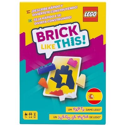 Asmodee Brick Like This! Het officiële Lego Party Game spel snel en leuk bouwspel voor het hele gezin: kinderen en volwassenen, 15 minuten, 2-8 spelers, vanaf 7 jaar, Spaans Asmodee Brick Like This! Het officiële Lego Party Game spel snel en leuk bouwspel voor het hele gezin: kinderen en volwassenen, 15 minuten, 2-8 spelers, vanaf 7 jaar, Spaans