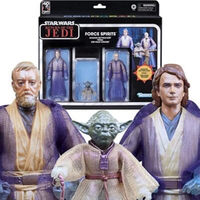Star Wars The Black Series Force Ghosts Set van 3 figuren vanaf 4 jaar Star Wars The Black Series Force Ghosts Set van 3 figuren vanaf 4 jaar