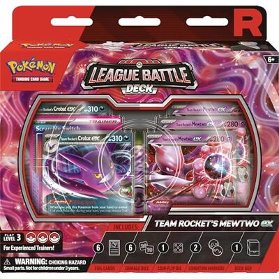 Pokémon TCG: Team Rocket Mewtwo ex League Battle Deck (1 set van 60 kaarten klaar om te spelen) Pokémon TCG: Team Rocket Mewtwo ex League Battle Deck (1 set van 60 kaarten klaar om te spelen)