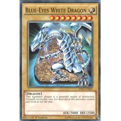 Konami Yugioh Deckboosters: LDK2-ENK01 Limited Ed Blue-Eyes White Dragon (Alternatieve Art 1) Common Card (YU-Gi-Oh! Single Card) by Konami Yugioh Deckboosters: LDK2-ENK01 Limited Ed Blue-Eyes White Dragon (Alternatieve Art 1) Common Card (YU-Gi-Oh! Single Card) by