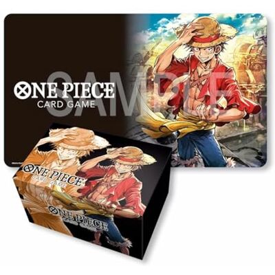 BANDAI Eendelig kaartspel: speelmat en opbergdoos Monkey.D. Luffy verzamelkaartaccessoire BANDAI Eendelig kaartspel: speelmat en opbergdoos Monkey.D. Luffy verzamelkaartaccessoire