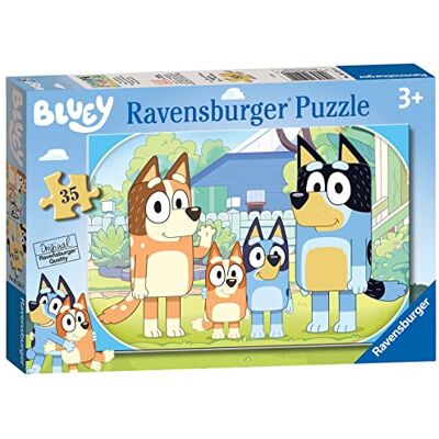 Ravensburger Bluey Puzzel voor kinderen 3 jaar Puzzel 35 stukjes 26 x 18 cm Puzzel voor kinderen van 3 jaar Cadeau voor meisjes van 3 jaar en kind Ravensburger Bluey Puzzel voor kinderen 3 jaar Puzzel 35 stukjes 26 x 18 cm Puzzel voor kinderen van 3 jaar Cadeau voor meisjes van 3 jaar en kind