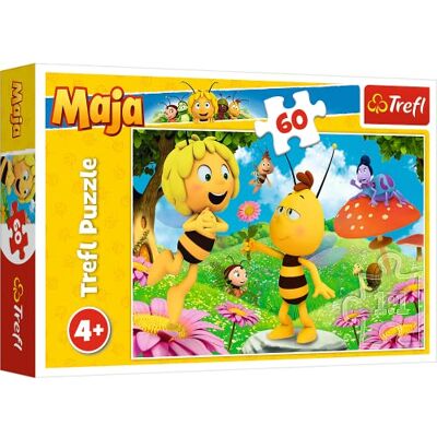 Trefl , Maya the Bij Puzzel 60 stukjes voor kinderen vanaf 4 jaar Trefl , Maya the Bij Puzzel 60 stukjes voor kinderen vanaf 4 jaar