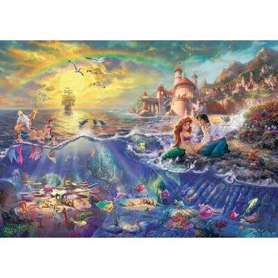 SCHMIDT Spiele 59479 Thomas Kinkade, Disney, Kleine Meerjungfrau, Arielle, 1000 stukjes SCHMIDT Spiele 59479 Thomas Kinkade, Disney, Kleine Meerjungfrau, Arielle, 1000 stukjes