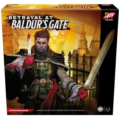 Avalon Hill Betrayal at Baldur's Gate, modulair Heroic Fantasy bordspel met verborgen verrader, vanaf 12 jaar Franse versie Avalon Hill Betrayal at Baldur's Gate, modulair Heroic Fantasy bordspel met verborgen verrader, vanaf 12 jaar Franse versie