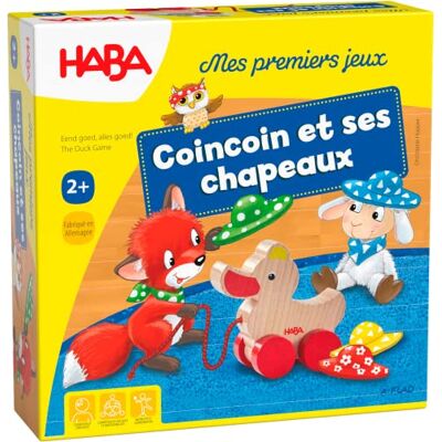 HABA Mijn eerste spellen Coincoin en zijn hoeden Bordspellen voor kinderen Een classificatie- en observatiespel 2 jaar 307052 HABA Mijn eerste spellen Coincoin en zijn hoeden Bordspellen voor kinderen Een classificatie- en observatiespel 2 jaar 307052