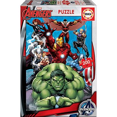Educa Avengers kinderpuzzel 200 stukjes. Bestaat uit grote stukken met onberispelijke afwerking. Vanaf 6 jaar (15933) Educa Avengers kinderpuzzel 200 stukjes. Bestaat uit grote stukken met onberispelijke afwerking. Vanaf 6 jaar (15933)