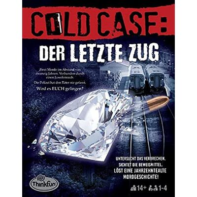 ThinkFun Cold Case: de laatste stap. De misdaadthriller in je eigen huis. Wat is er gebeurd? Een puzzelspel voor een of een groep van 14 jaar en ouder ThinkFun Cold Case: de laatste stap. De misdaadthriller in je eigen huis. Wat is er gebeurd? Een puzzelspel voor een of een groep van 14 jaar en ouder