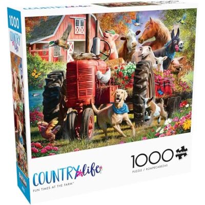 Buffalo Games Plattelandsleven Fun Times at The Farm 1000 stukjes puzzel voor volwassenen Uitdagende puzzel perfect voor spelavonden 1000 stukjes Afgewerkt formaat: 68 x 50 cm Buffalo Games Plattelandsleven Fun Times at The Farm 1000 stukjes puzzel voor volwassenen Uitdagende puzzel perfect voor spelavonden 1000 stukjes Afgewerkt formaat: 68 x 50 cm