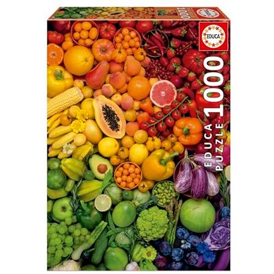 Educa Puzzel van 1000 stukjes voor volwassenen Kleurrijke vitaminen Afmetingen: 48 x 68 cm. Vanaf 14 jaar (20178) Educa Puzzel van 1000 stukjes voor volwassenen Kleurrijke vitaminen Afmetingen: 48 x 68 cm. Vanaf 14 jaar (20178)