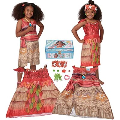 es Grote prinses Vaiana kostuumkoffer officiële Disney-licentie 11 stuks (exclusief Amazon) 2 kostuums 2 jurken met bijpassende eilandaccessoires vanaf 3 jaar es Grote prinses Vaiana kostuumkoffer officiële Disney-licentie 11 stuks (exclusief Amazon) 2 kostuums 2 jurken met bijpassende eilandaccessoires vanaf 3 jaar