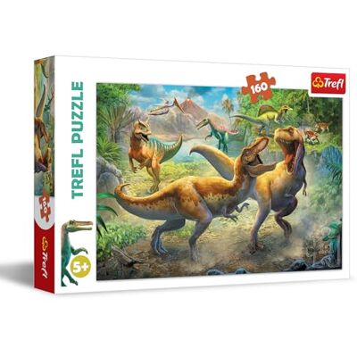 Trefl , Puzzel, Tyrannosaurus-gevechten, 160 stukjes, voor kinderen vanaf 5 jaar Trefl , Puzzel, Tyrannosaurus-gevechten, 160 stukjes, voor kinderen vanaf 5 jaar