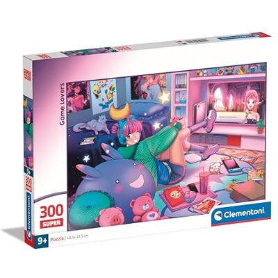 Clementoni Puzzle 300 Game Lovers Supercolor, Puzzle Pour Enfants, Fabriqué en Italie, Multicolore 21722 Clementoni Puzzle 300 Game Lovers Supercolor, Puzzle Pour Enfants, Fabriqué en Italie, Multicolore 21722