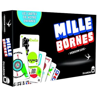 Dujardin Mille Bornes Version Luxe (Stap op, Franse versie). Bordspel voor de hele familie, gezelschapsspel, vanaf 2 spelers, vanaf 6 jaar Dujardin Mille Bornes Version Luxe (Stap op, Franse versie). Bordspel voor de hele familie, gezelschapsspel, vanaf 2 spelers, vanaf 6 jaar