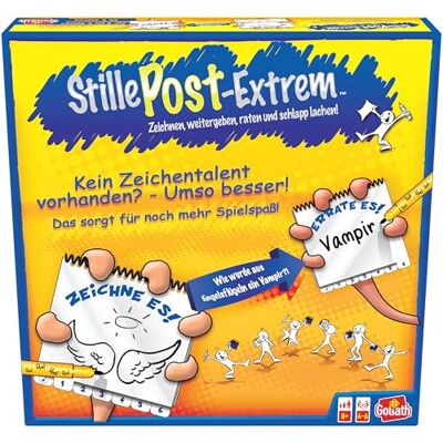 Goliath Stille post extreem (spel): tekenen, verder, raten en slapen! Goliath Stille post extreem (spel): tekenen, verder, raten en slapen!
