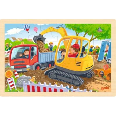 Goki Eenlegpuzzel Bagger Goki Eenlegpuzzel Bagger