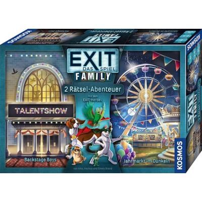 Kosmos EXIT® Het spel Family 2 Backstage Boys/Jahrmarkt in het donker: spel Kosmos EXIT® Het spel Family 2 Backstage Boys/Jahrmarkt in het donker: spel
