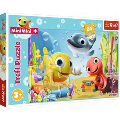 Trefl Happy Fish MiniMini Maxi-puzzel, 24 delen Trefl Happy Fish MiniMini Maxi-puzzel, 24 delen