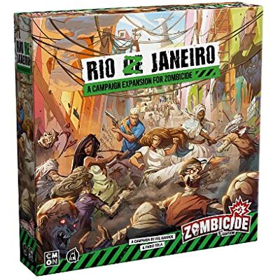 CMON Zombicide: Rio Z Janeiro Board Game Expansion Carnaval-thema-zombies en nieuwe campagne! Cooperative Tabletop Miniaturen Strategy Game, Leeftijden 14+, 1-6 spelers, 1 uur speeltijd, gemaakt door CMON Zombicide: Rio Z Janeiro Board Game Expansion Carnaval-thema-zombies en nieuwe campagne! Cooperative Tabletop Miniaturen Strategy Game, Leeftijden 14+, 1-6 spelers, 1 uur speeltijd, gemaakt door