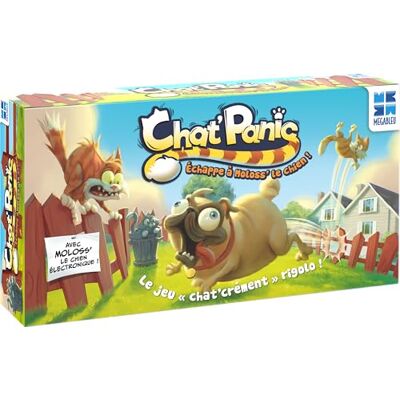 Megableu Chat Panic – gezelschapsspel – kinderen en ouders – grappig parcoursspel – voor 2 tot 4 spelers – uniseks – speelgoed voor kinderen vanaf 5 jaar Megableu Chat Panic – gezelschapsspel – kinderen en ouders – grappig parcoursspel – voor 2 tot 4 spelers – uniseks – speelgoed voor kinderen vanaf 5 jaar