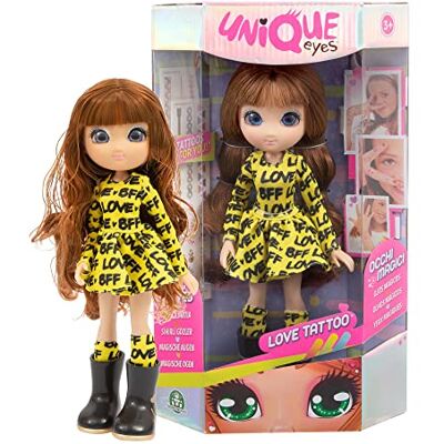 Giochi Preziosi Unique Eyes Love Tattoo Sophia draagt modieuze kleding en in de verpakking vind je kleurrijke tatoeages voor modieuze meisjes, voor kinderen vanaf 3 jaar, Mym32300, Giochi Preziosi Unique Eyes Love Tattoo Sophia draagt modieuze kleding en in de verpakking vind je kleurrijke tatoeages voor modieuze meisjes, voor kinderen vanaf 3 jaar, Mym32300,