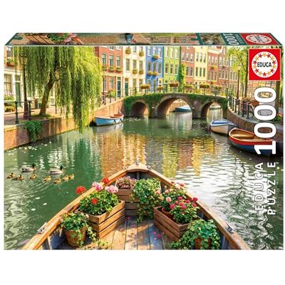 Educa Puzzle de 1000 pièces pour adultes Croisière en bateau à Amsterdam Dimensions : 68 x 48 cm À partir de 14 ans (20563) Educa Puzzle de 1000 pièces pour adultes Croisière en bateau à Amsterdam Dimensions : 68 x 48 cm À partir de 14 ans (20563)