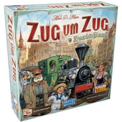 Asmodee ASM Zoug um Zug Deutschland Neuaufl. 1902 DOWD0026 Duitse versie Asmodee ASM Zoug um Zug Deutschland Neuaufl. 1902 DOWD0026 Duitse versie