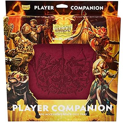 Dragon RPG – spelergenoot: bloedrood – duurzaam en robuust – dobbelstenen bord en opbergdoos voor spelers – TTRPG tafel-RPG – DND & D-kerkers en draken (AT-50014) Dragon RPG – spelergenoot: bloedrood – duurzaam en robuust – dobbelstenen bord en opbergdoos voor spelers – TTRPG tafel-RPG – DND & D-kerkers en draken (AT-50014)
