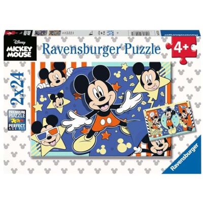 Ravensburger Kinderpuzzel 05578 – film ab! – 2 x 24 stukjes Disney puzzel voor kinderen vanaf 4 jaar Ravensburger Kinderpuzzel 05578 – film ab! – 2 x 24 stukjes Disney puzzel voor kinderen vanaf 4 jaar