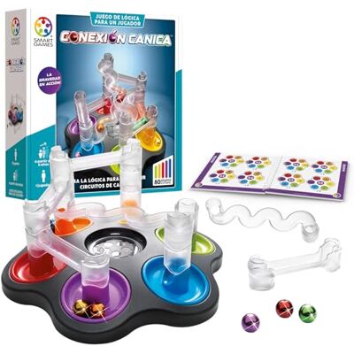 SmartGames Smart Games Ball Connection Puzzel voor kinderen en volwassen puzzels met 80 uitdagingen en 6 ballen spelletjes voor kinderen van 8 jaar of ouder educatieve spellen in solitaire SmartGames Smart Games Ball Connection Puzzel voor kinderen en volwassen puzzels met 80 uitdagingen en 6 ballen spelletjes voor kinderen van 8 jaar of ouder educatieve spellen in solitaire