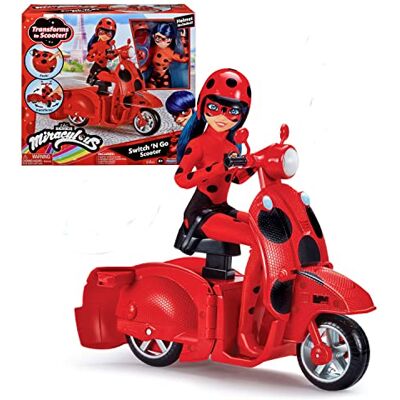 BANDAI – P50668 Miraculous – Scooter Miraculous Switch'n go + gewrichtspop Ladybug Lucky Charm 26 cm BANDAI – P50668 Miraculous – Scooter Miraculous Switch'n go + gewrichtspop Ladybug Lucky Charm 26 cm
